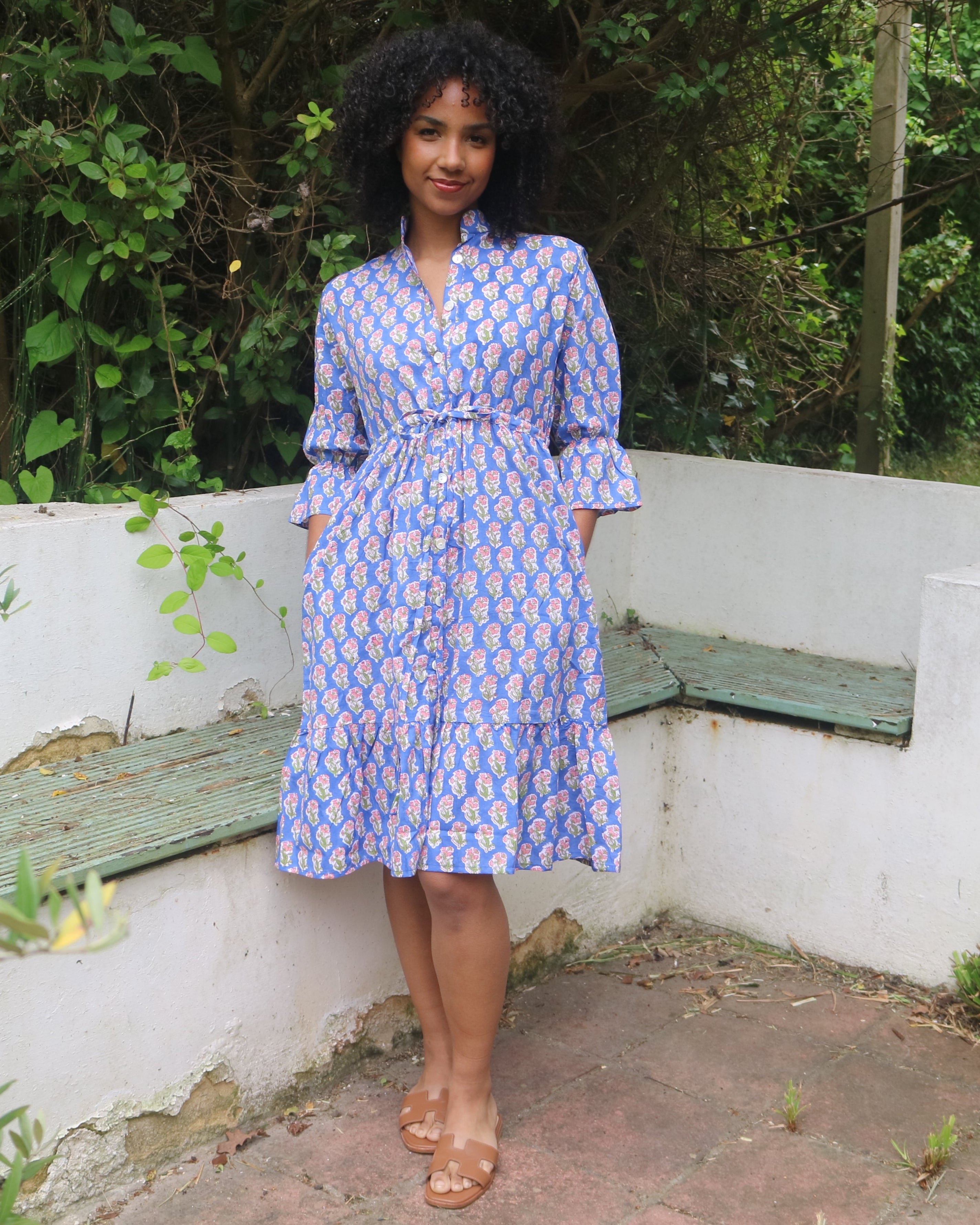 Ines Boho Drawstring Dress