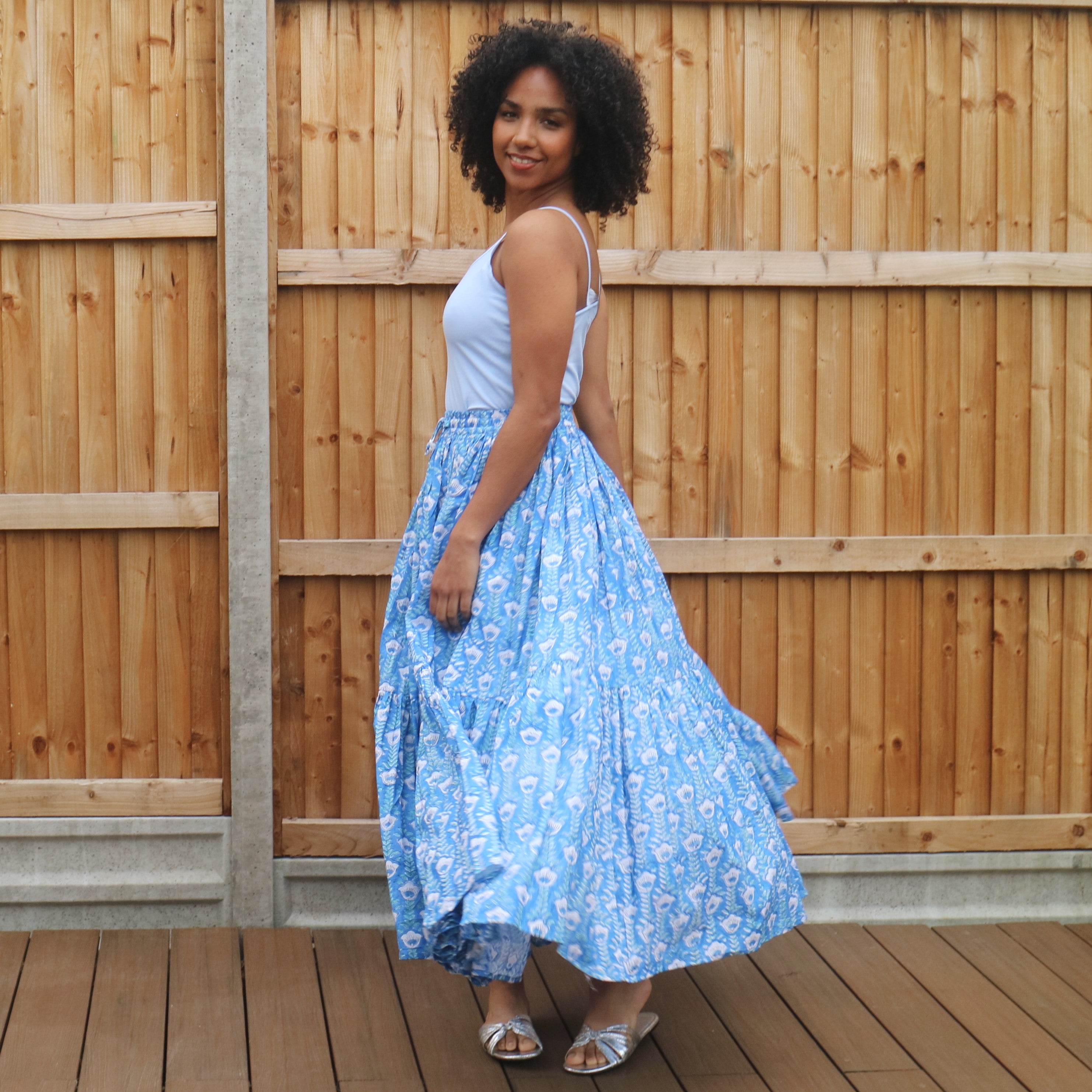 Marianne Gathered Maxi Skirt