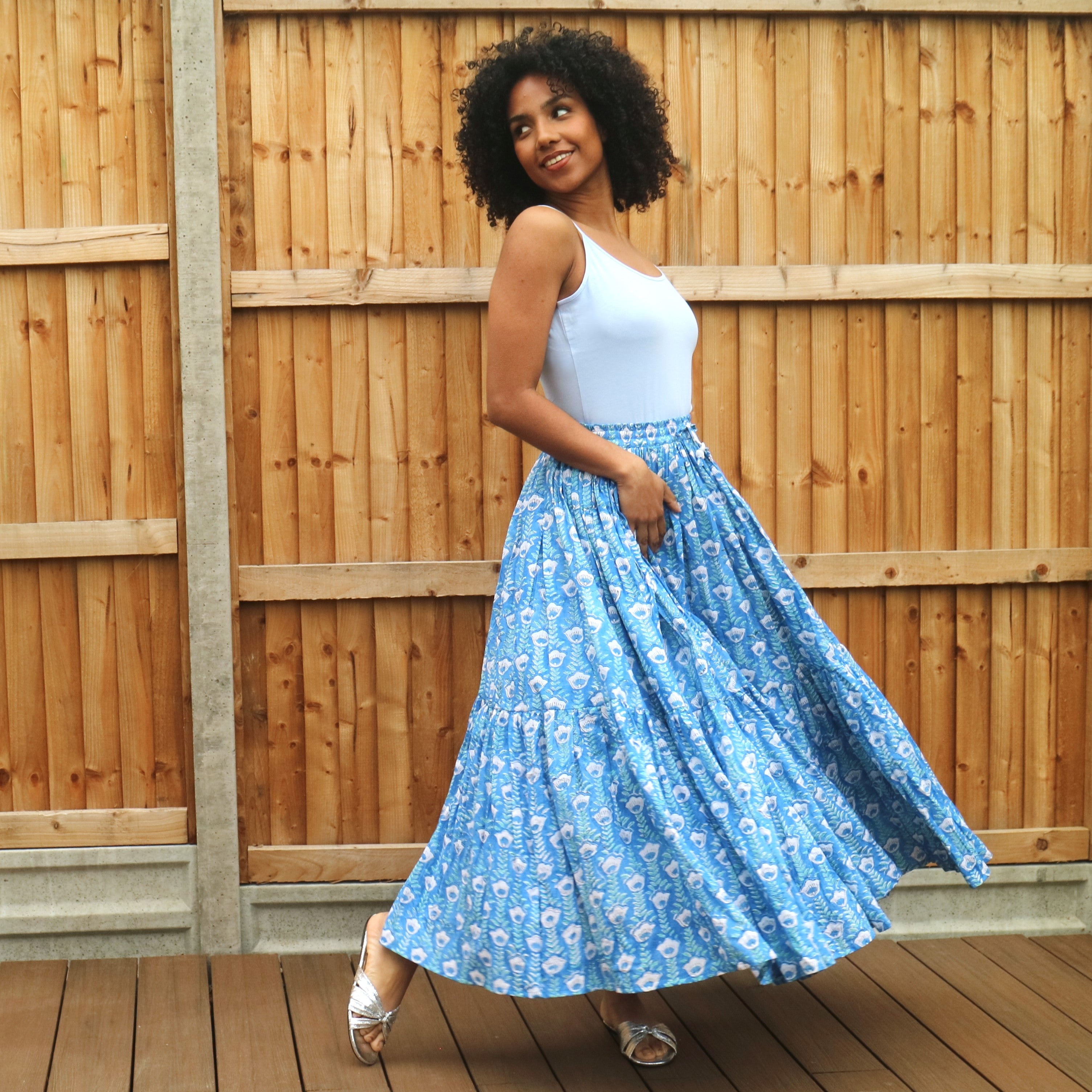 Marianne Gathered Maxi Skirt