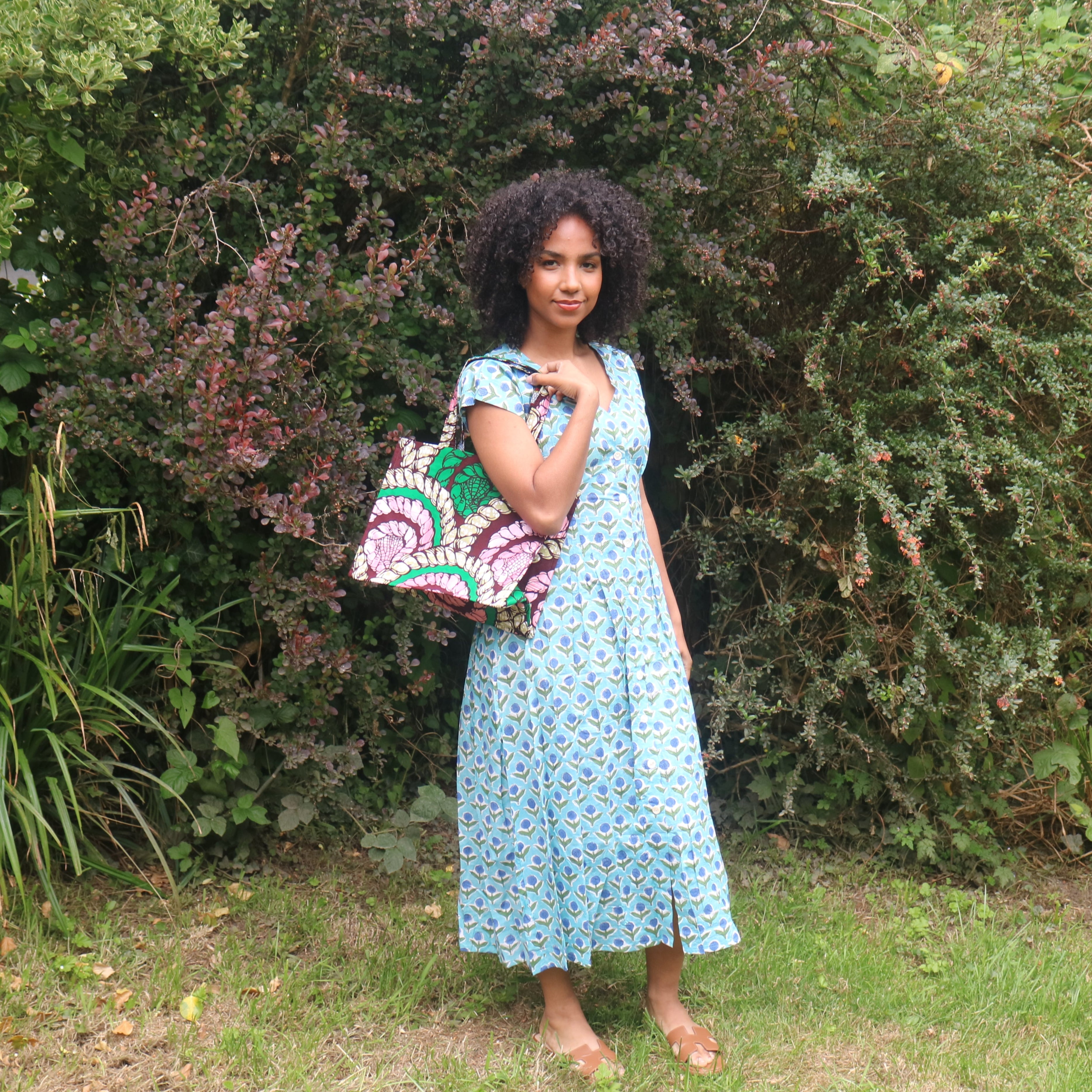 Delia Cap-Sleeved Dress